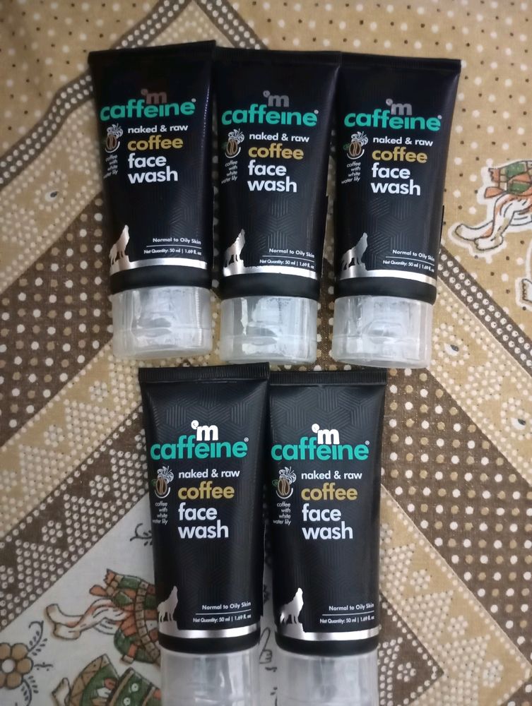 5 naked & raw coffee face wash