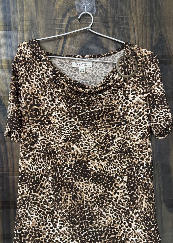 Tiger Print Top