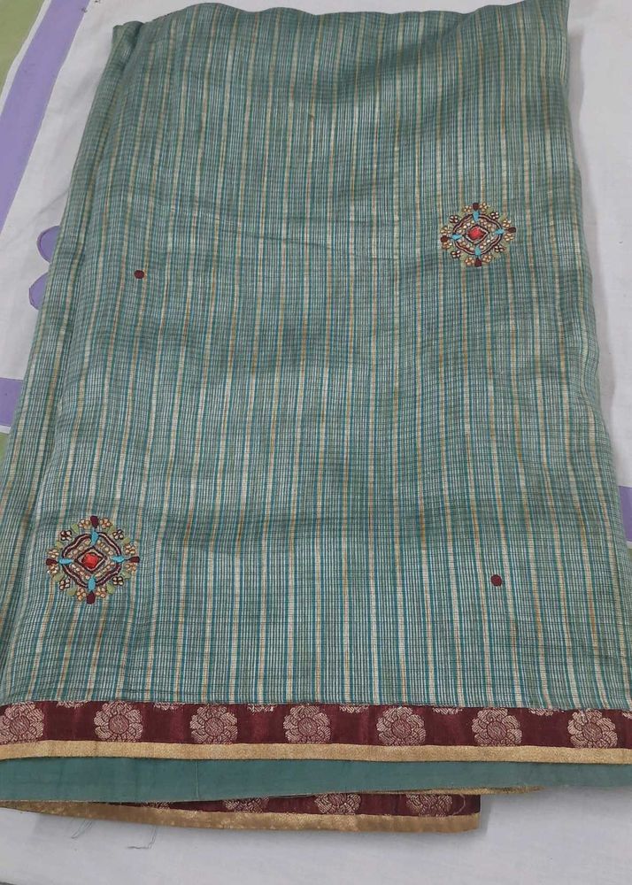 Used Embroidered Saree