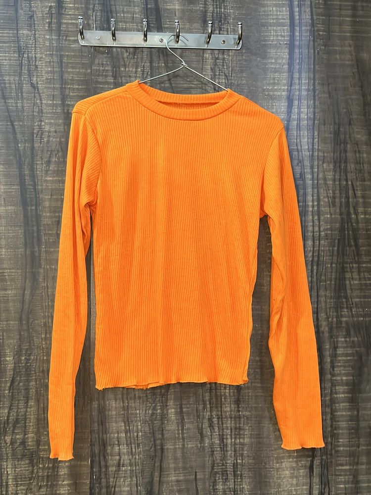 Orange Bodyfitted Top