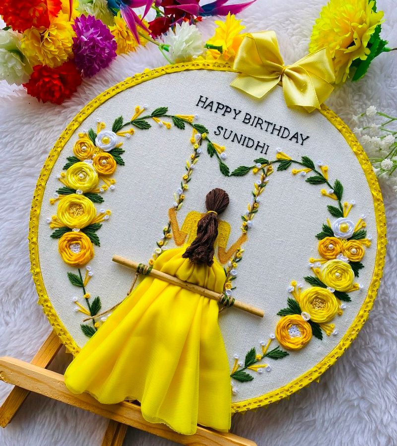 Birthday Hoop Art