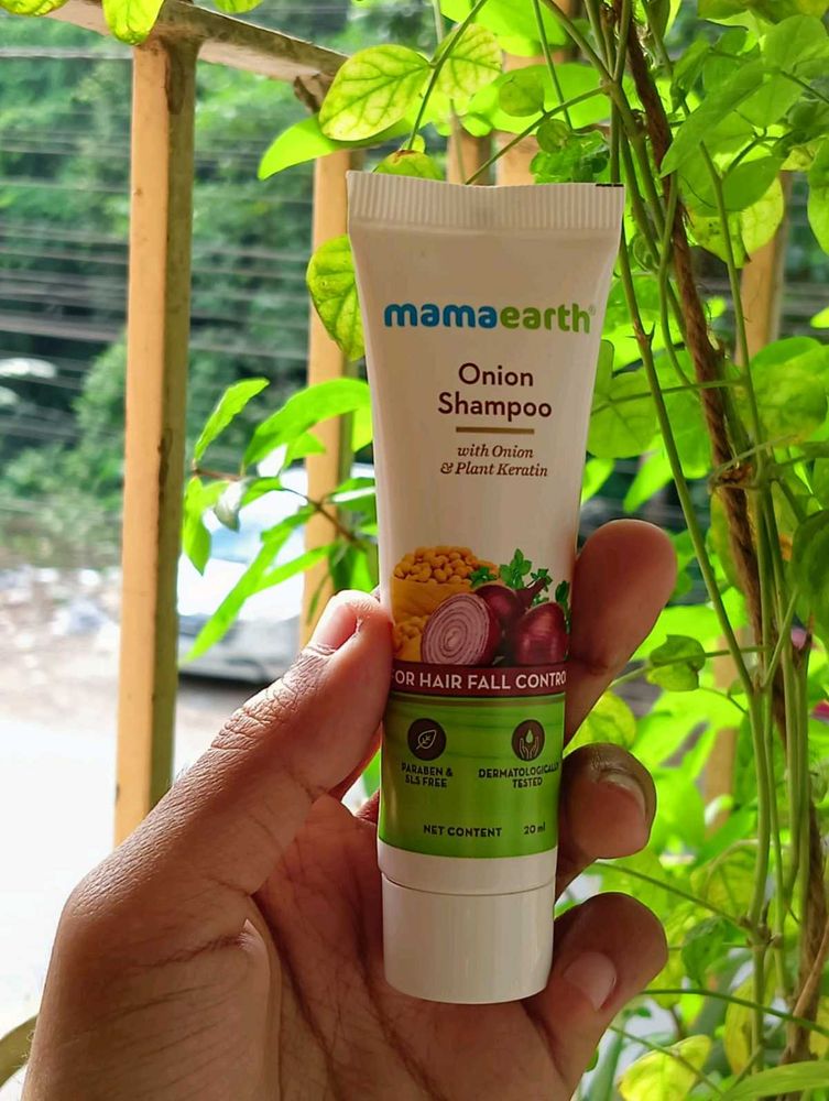 Sealed Pack, Mamaearth Onion Shampoo, 20ml Sample