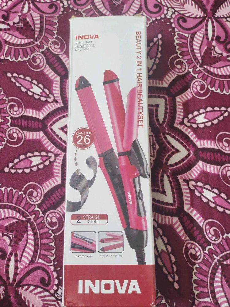 2 In 1 Hair Straightener And Curl