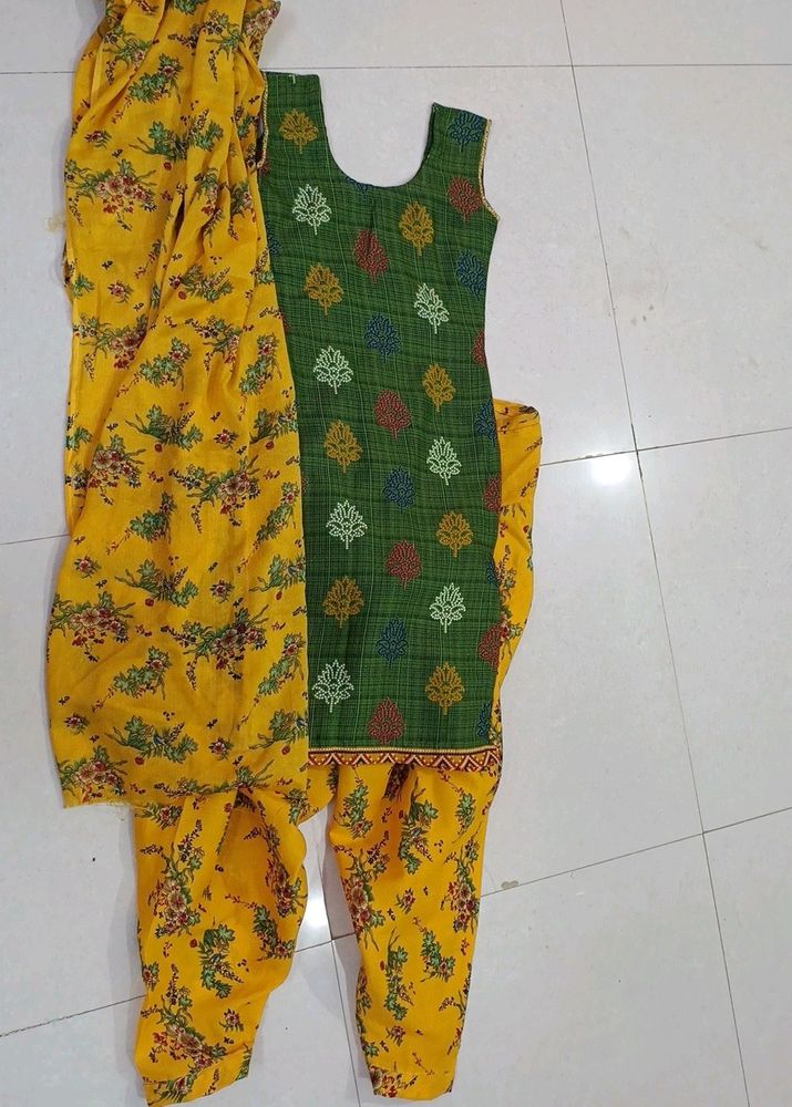 Woman Patiala Suit Salwar With Dupatta