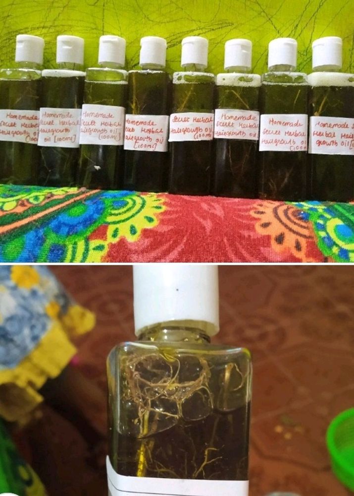 Homemade Secret Herbal Hair growth Oil