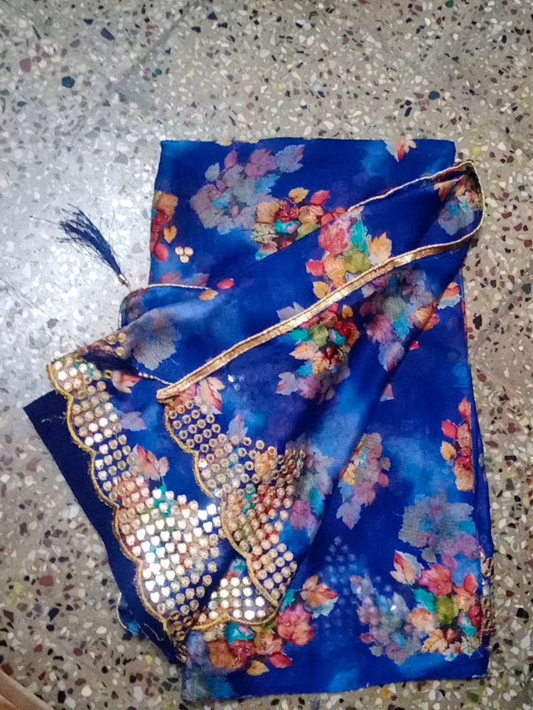 Silk Blue Saree