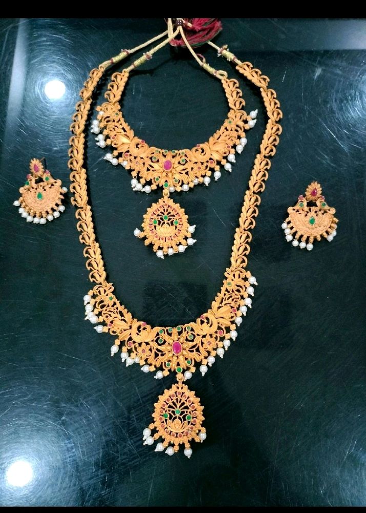 South Indian Bridal Matte Finish Jewelry