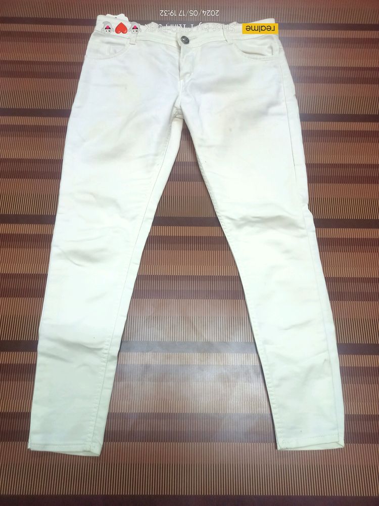 (H-83) 34 Size Slim Fit Denim Jeans