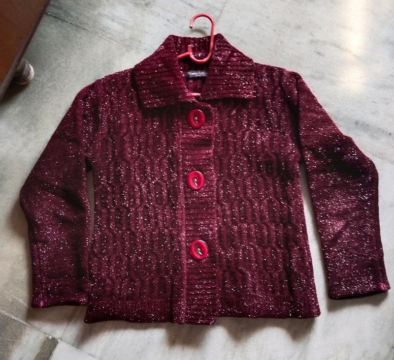 Maroon Sweater For Women