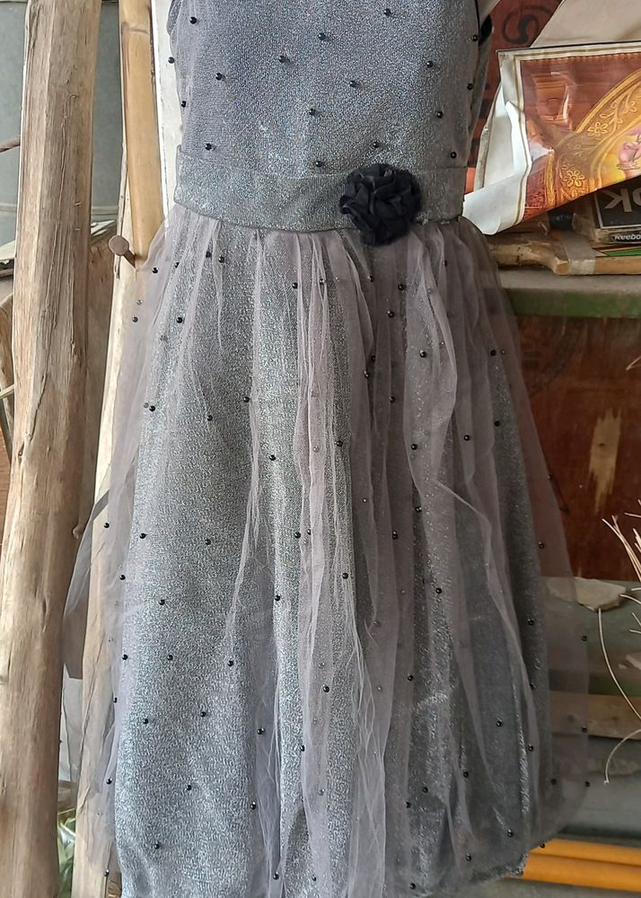 Grey Gown For Girls