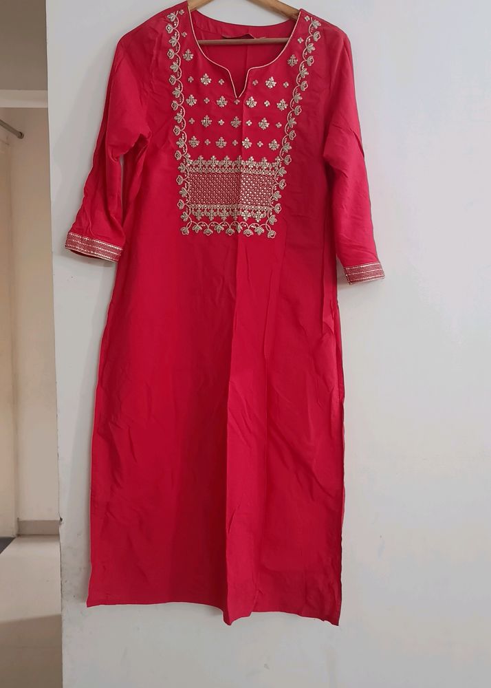 Embroidery And Sequence Work Kurta From Kashish