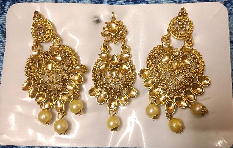 Earrings Mangteeka Set