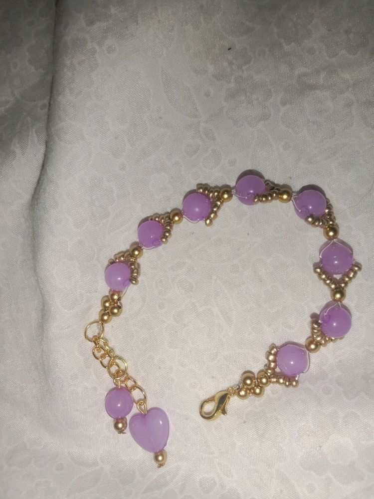 💜 stylish Home Made Bracelet