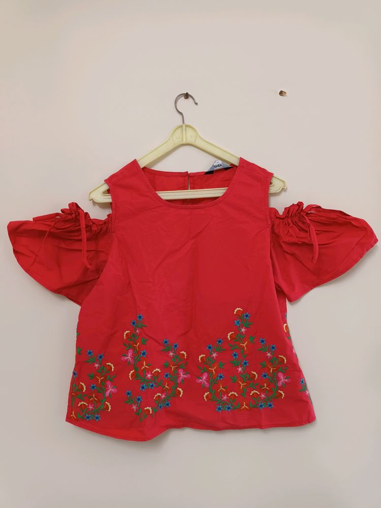 Max Cotton Top With Embroidery