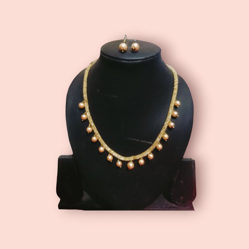 ADChain Necklace With Earrings