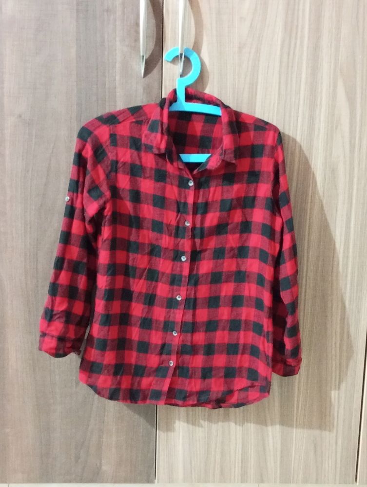 Red 🔴Smart Look Women's Check Shirt