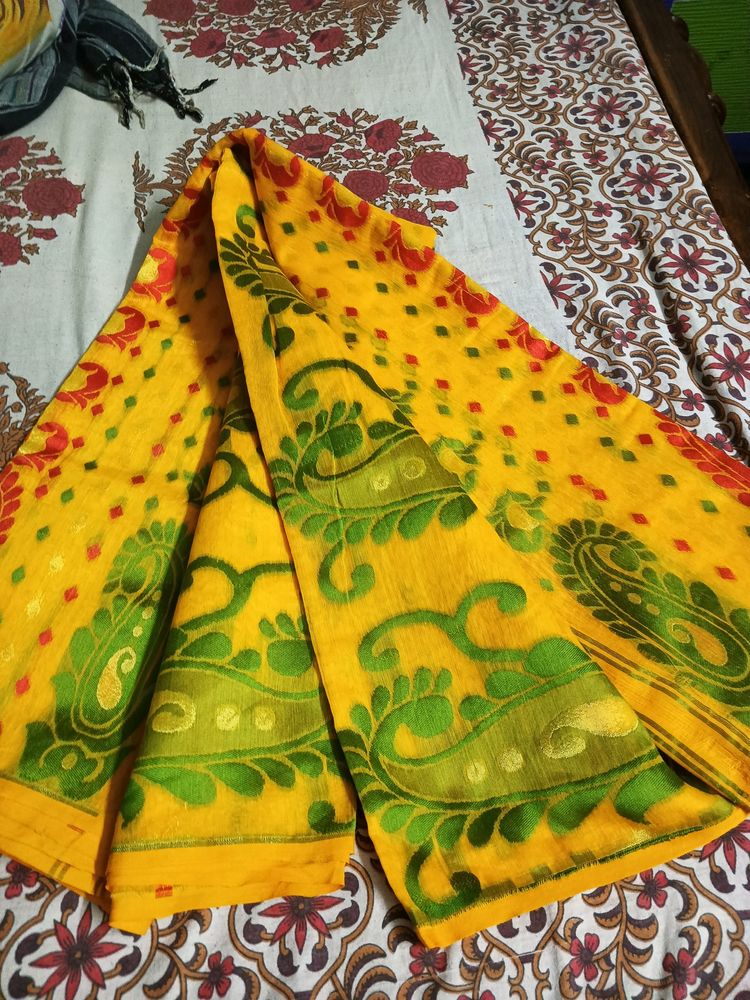 Soft Dhakai Jamdani Saree