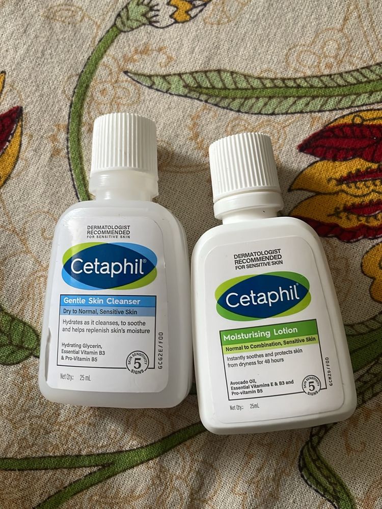 Cetaphil Dry Skin Facewash And Moisturiser