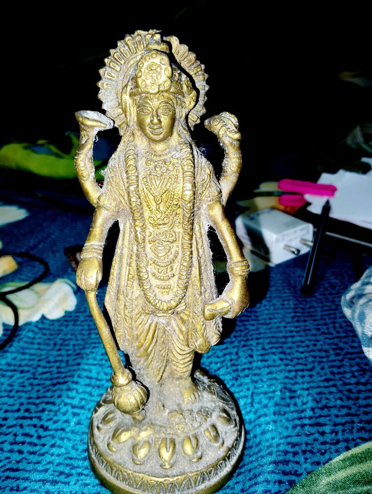 Brass Mahavishnu1kg(Guruvayoorappan