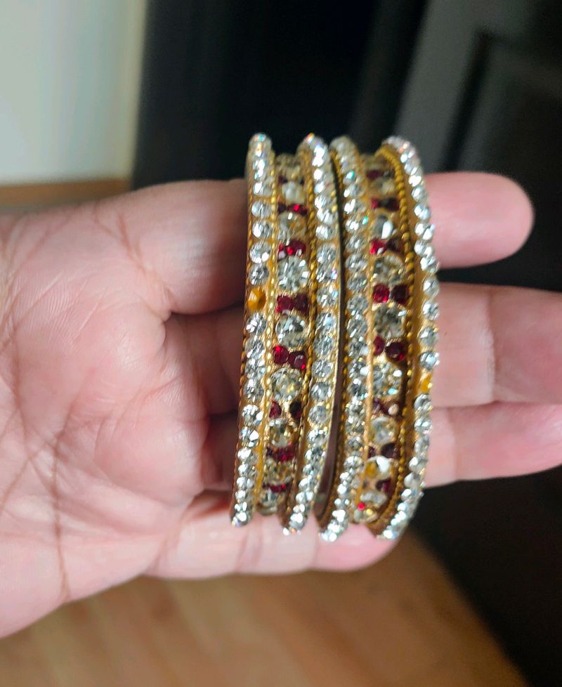 A Pair Of Beautiful Bangles.2.5 Inches