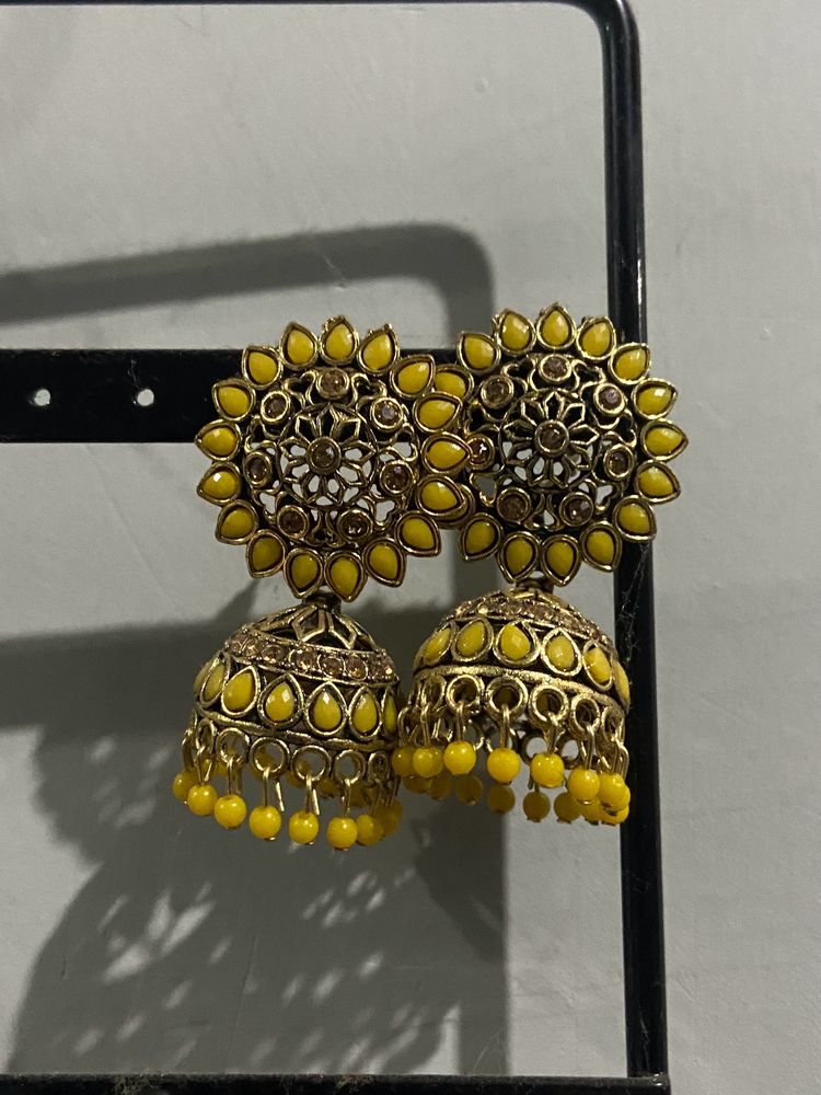 Yellow Ear Rings