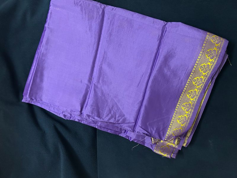 Slightly Damaged Purple Saree