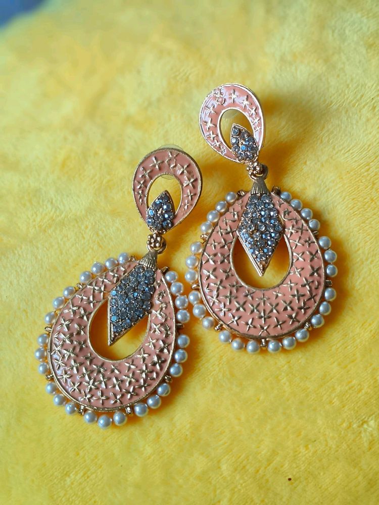 Peach Earings