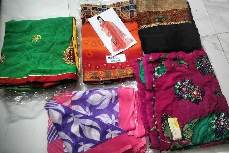 5 saree Combo Offer