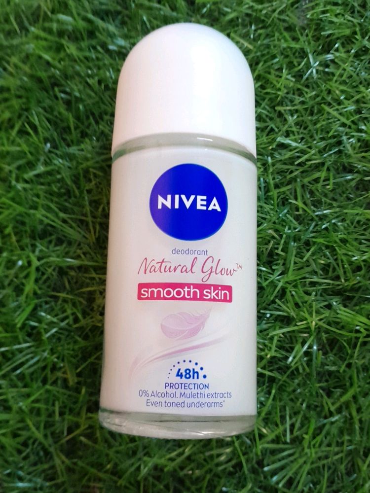 pack of 1 nivea deodorant natural glow roll-on