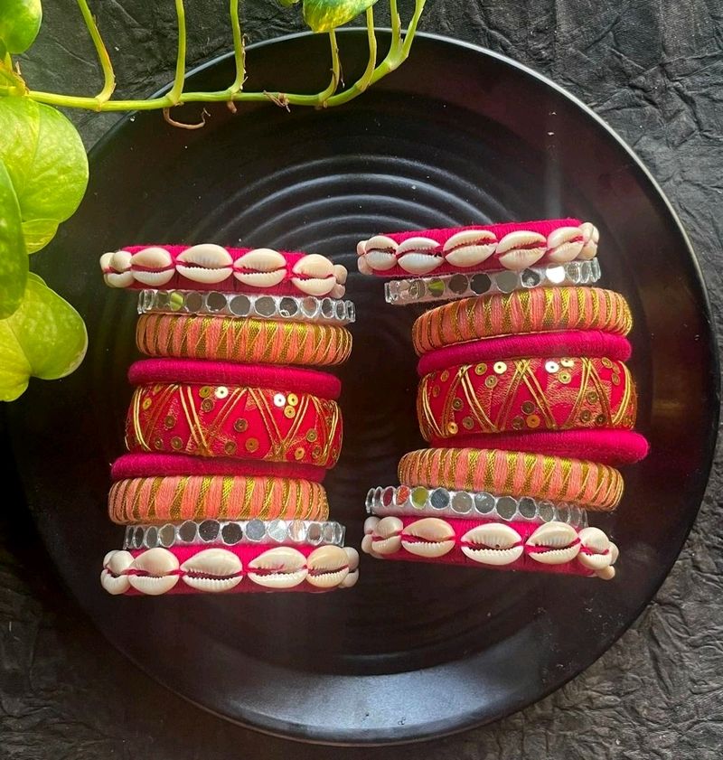 Pink Shade Bangles 💗