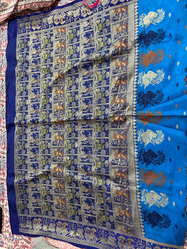 Pure Silk Palla To Make Blouse