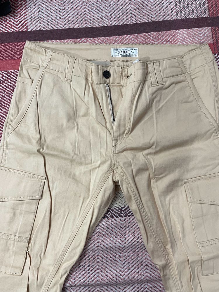 Beige/cream color Cargo Pants