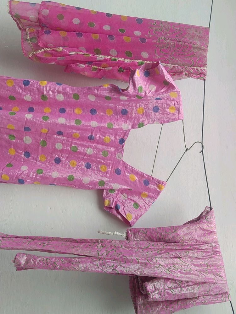 Pink Kurti  Set