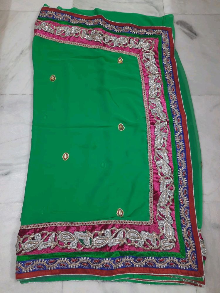 Beautiful Heavy Saree With Blouse 🥰