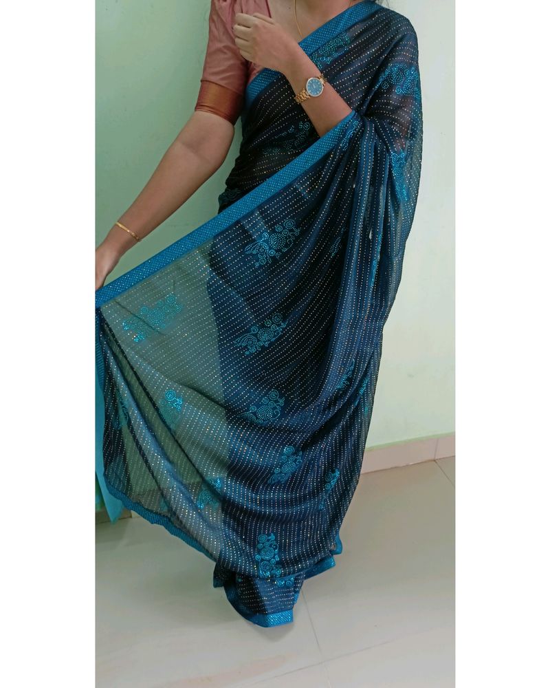 New Grand Stone Work Saree