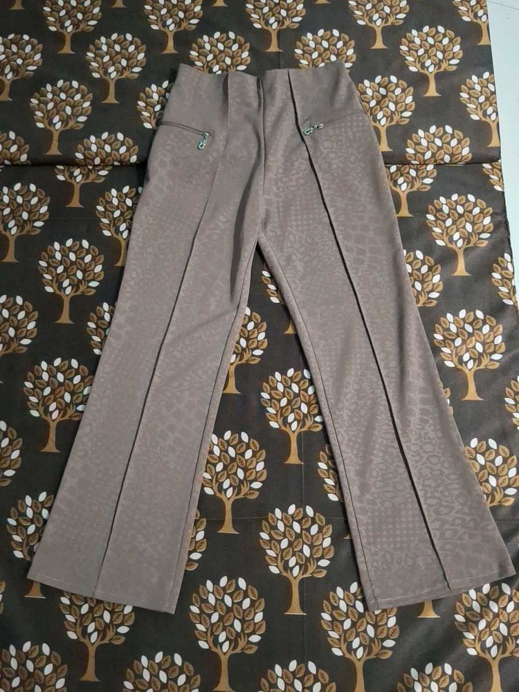 Light Brown Stretchable Trouser