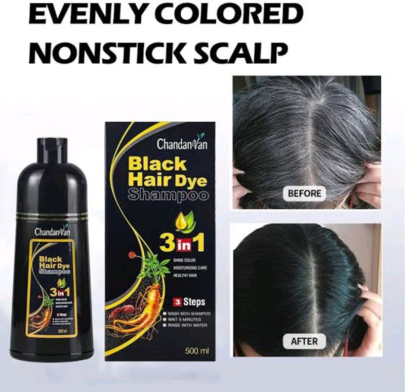 Black Hair Dye Shampoo