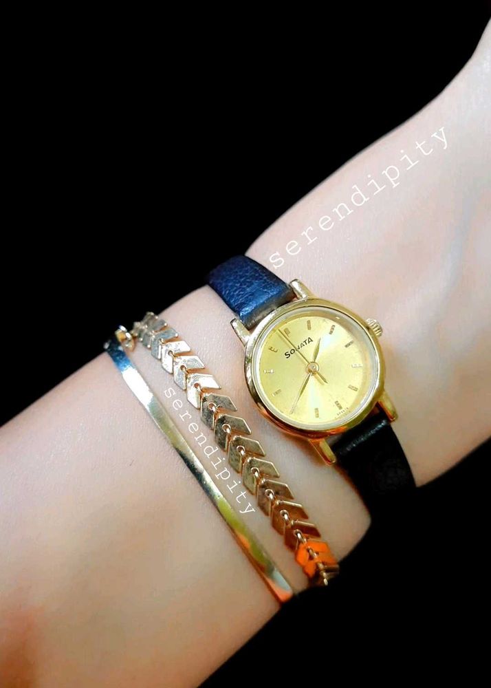 Sonata Golden Watch