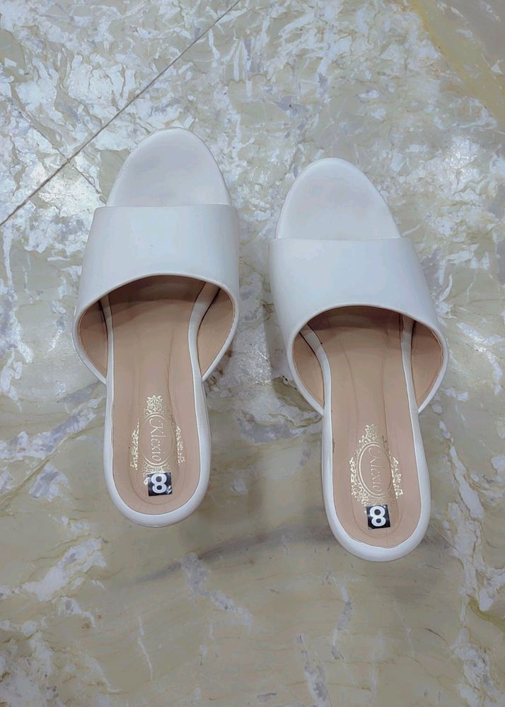 Casual Platform White High Heels