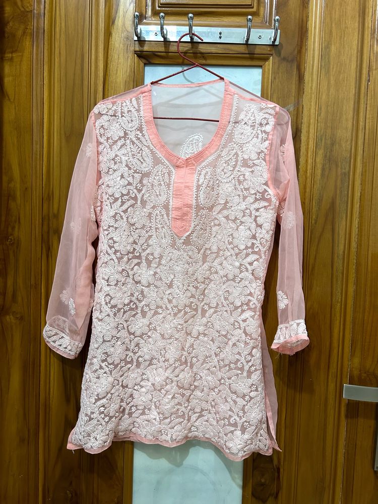 Peach Colour Kurta