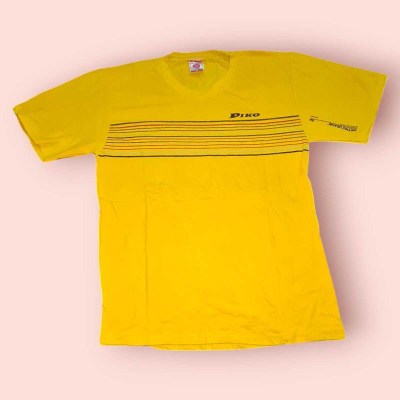 T-Shirt, Round Neck, Half Sleeve, Yellow Color