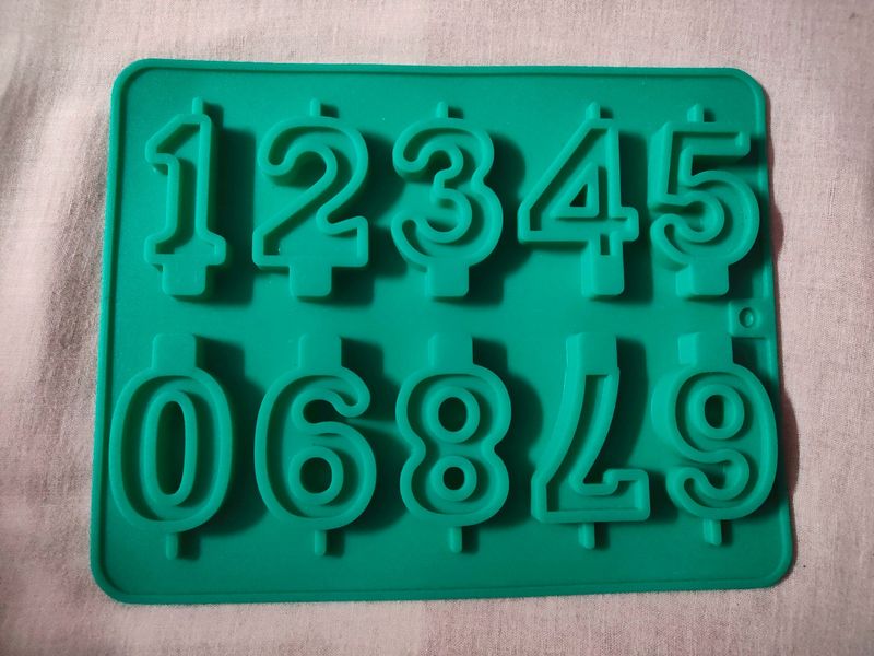 Silicone Numeric Candle Mould