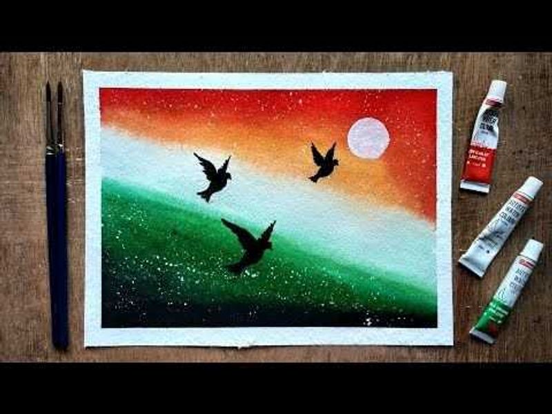 Tiranga Drawing Beauti Of India