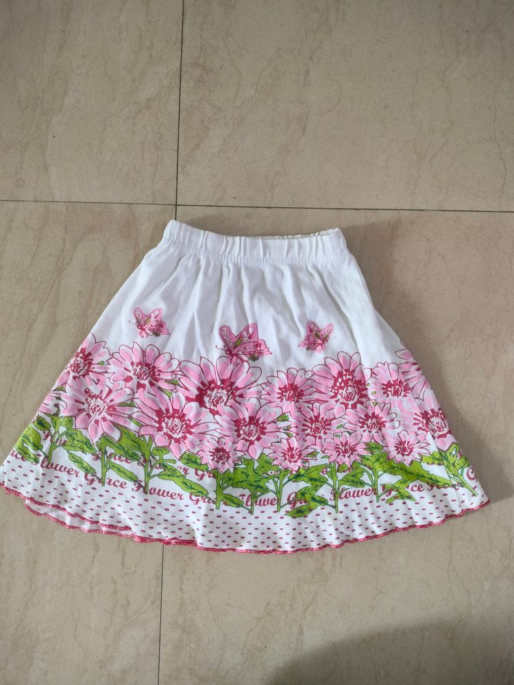 Tshirt Fabric Elasticated Waist Skirts