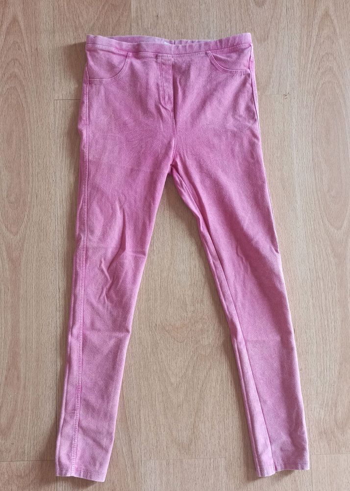 Zara Girls Pink Jeggings Stretchable