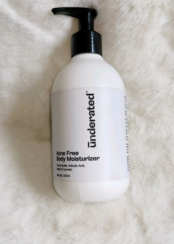 Underated Acne Free Body Moisturizer