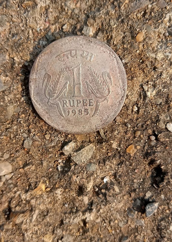 Old 1 Rupee Coin (1985)