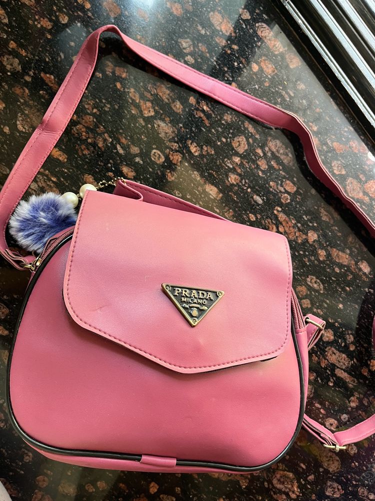 Prada Dupe sling bag (pink)