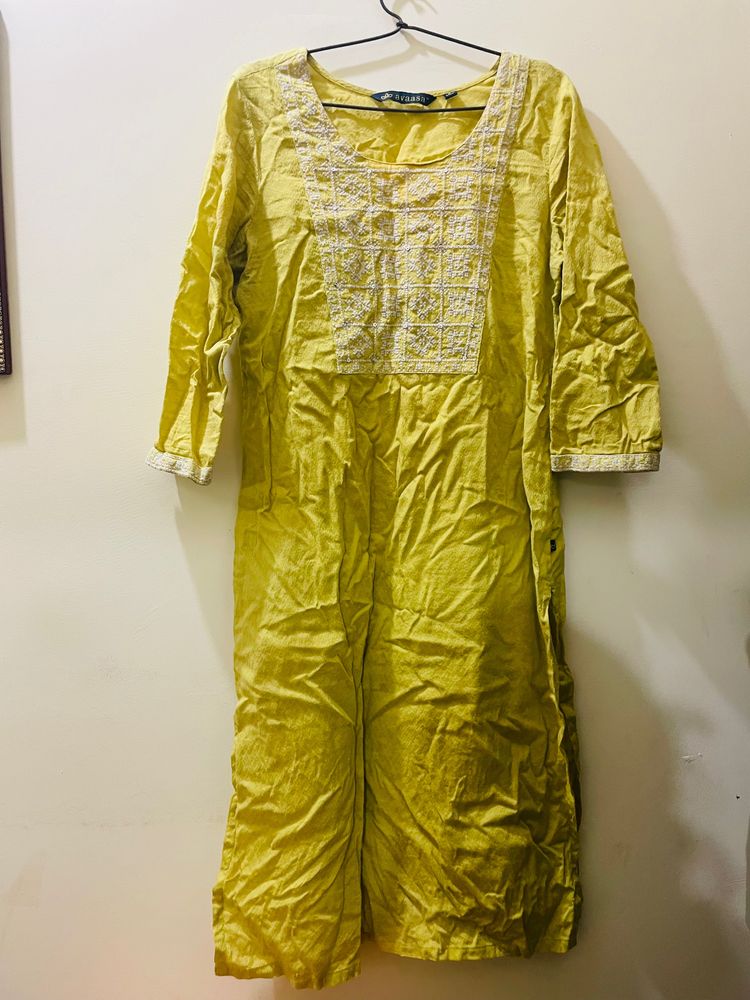 Lemon Color Kurti