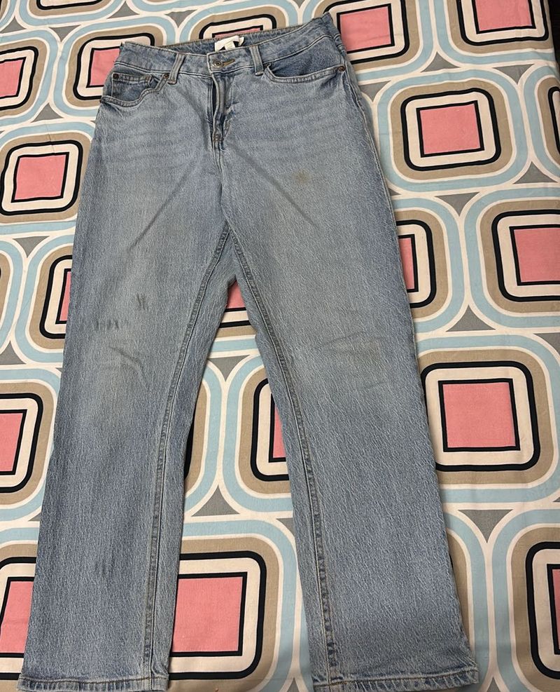 H&m Ankle Length Straight Fit Jeans